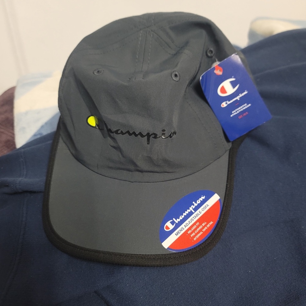 NWT Champion One Size Fits All Adjustable Adult Hat Dark Grey